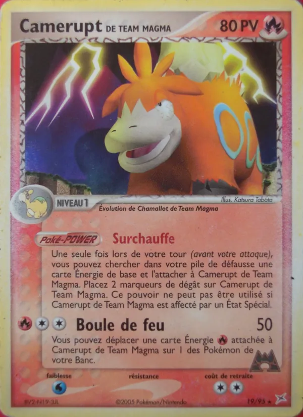 Camerupt de Team Magma EX Team Magma vs Team Aqua 19/95