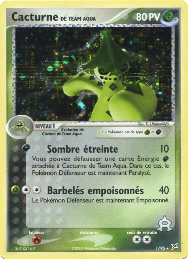 Cacturne de Team Aqua EX Team Magma vs Team Aqua 1/95