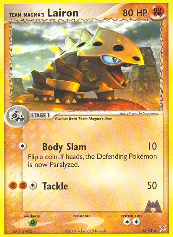 Team Magma's Lairon Team Magma vs Team Aqua 20/95