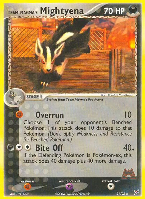 Team Magma's Mightyena Team Magma vs Team Aqua 21/95