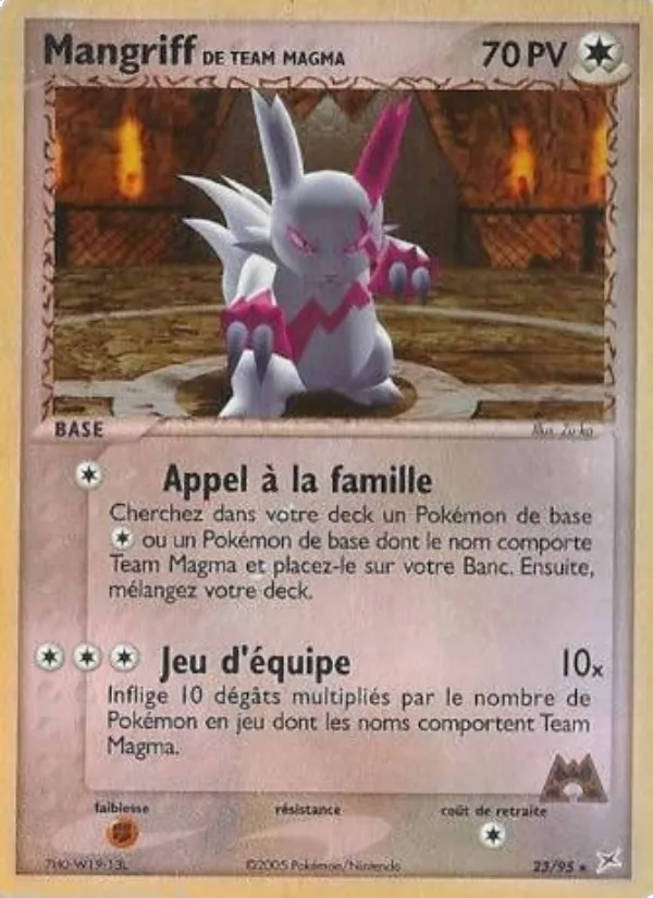 Mangriff de Team Magma EX Team Magma vs Team Aqua 23/95