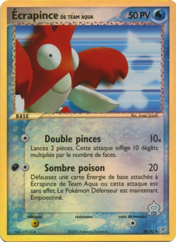 Écrapince de Team Aqua EX Team Magma vs Team Aqua 26/95