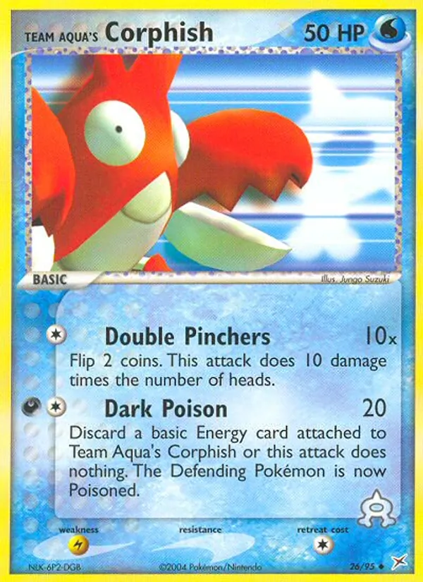 Team Aquas Krebscorps EX Team Magma vs Team Aqua 26/95