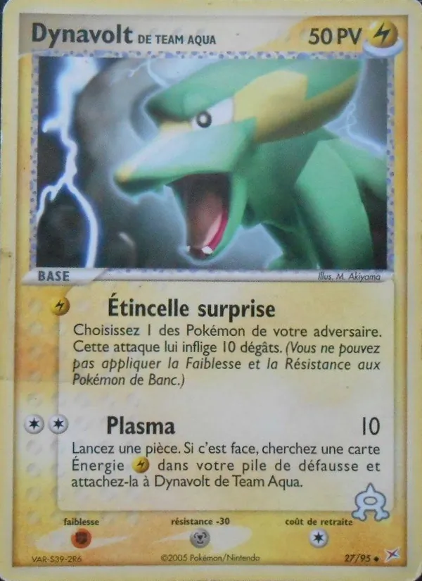 Dynavolt de Team Aqua EX Team Magma vs Team Aqua 27/95