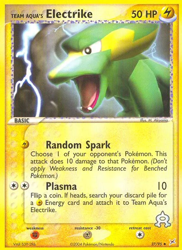 Team Aqua's Electrike Team Magma vs Team Aqua 27/95
