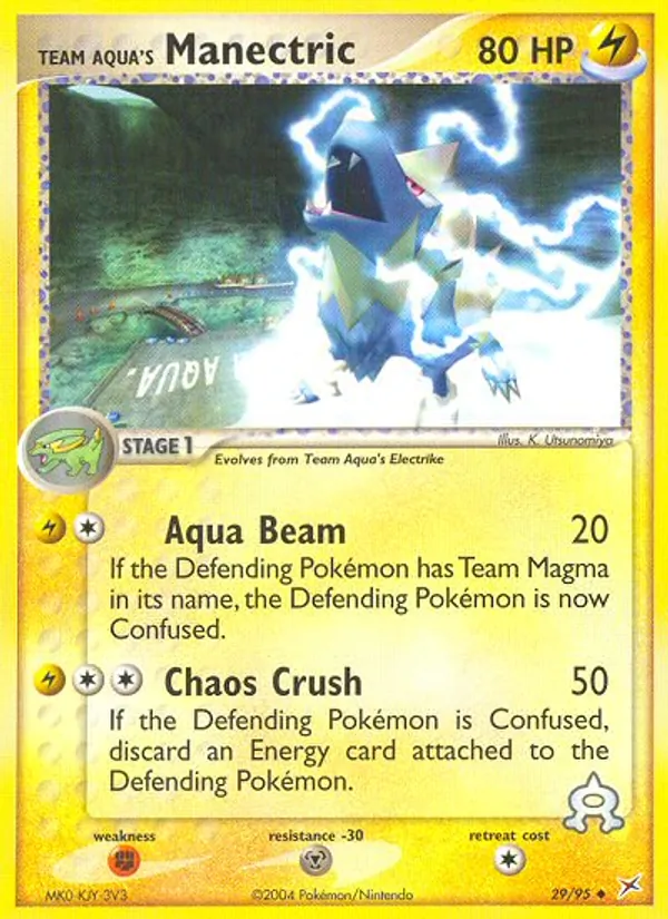 Team Aqua's Manectric Team Magma vs Team Aqua 29/95