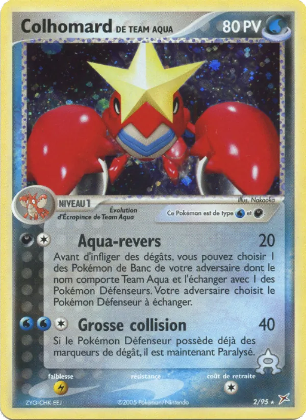 Colhomard de Team Aqua EX Team Magma vs Team Aqua 2/95