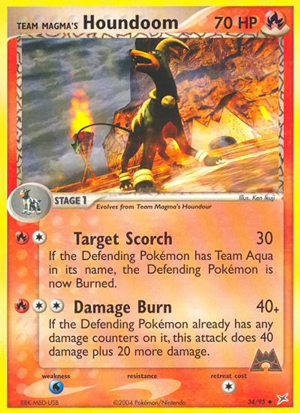 Team Magma's Houndoom Team Magma vs Team Aqua 34/95