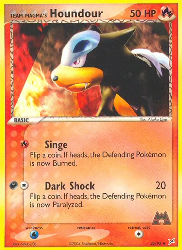 Team Magma's Houndour EX Team Magma vs Team Idro 35/95