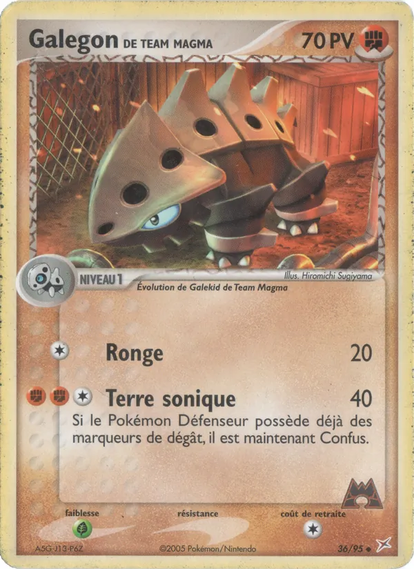 Galegon de Team Magma EX Team Magma vs Team Aqua 36/95