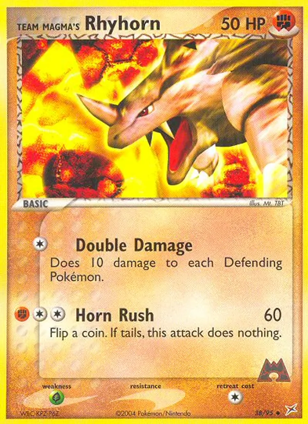 Team Magmas Rihorn EX Team Magma vs Team Aqua 38/95