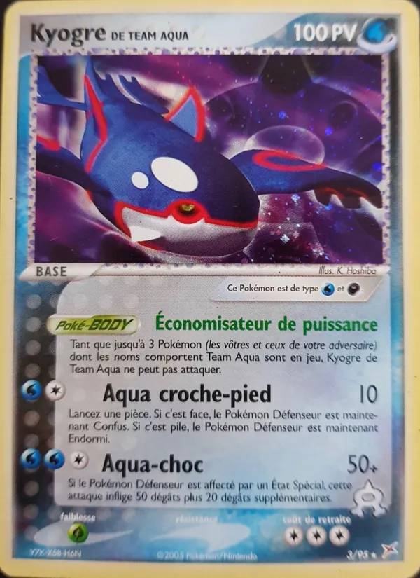 Kyogre de Team Aqua EX Team Magma vs Team Aqua 3/95
