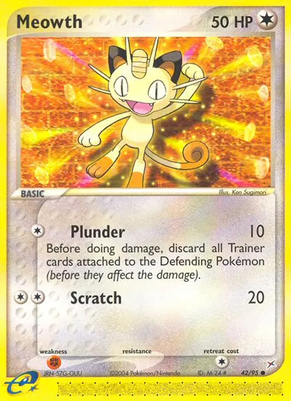 Meowth Team Magma vs Team Aqua 42/95