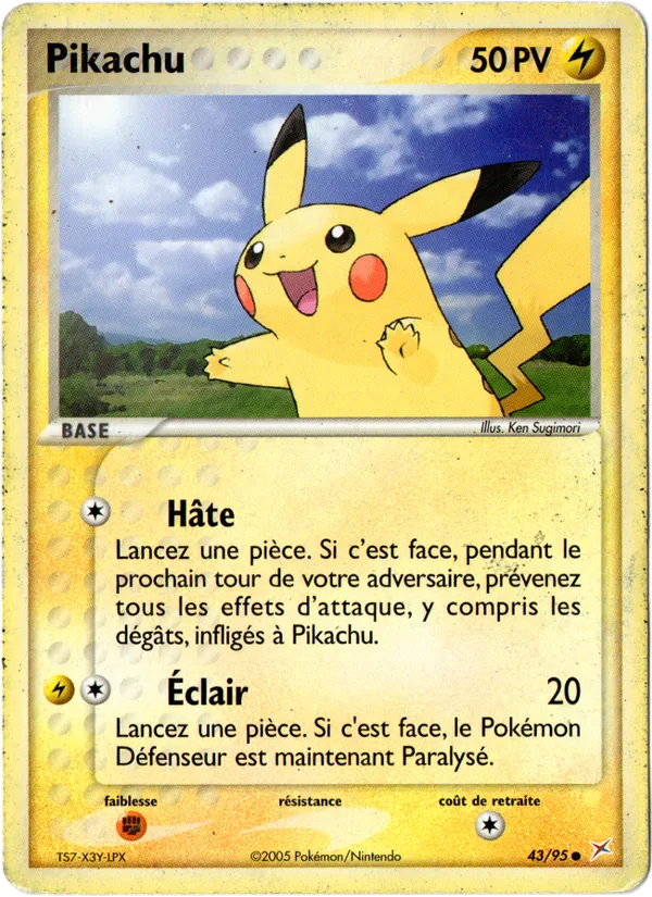 Pikachu EX Team Magma vs Team Aqua 43/95
