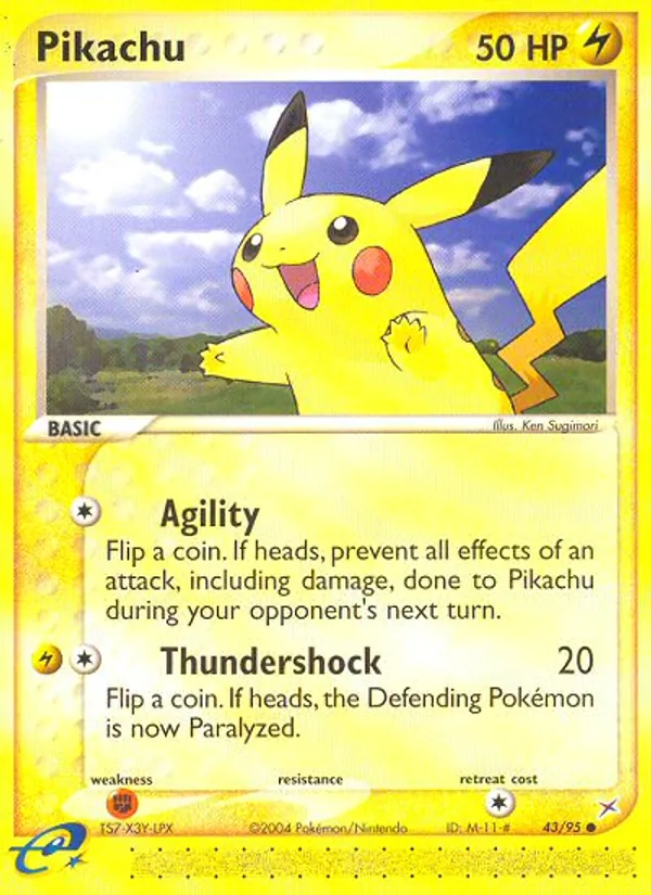 Pikachu EX Team Magma vs Team Aqua 43/95