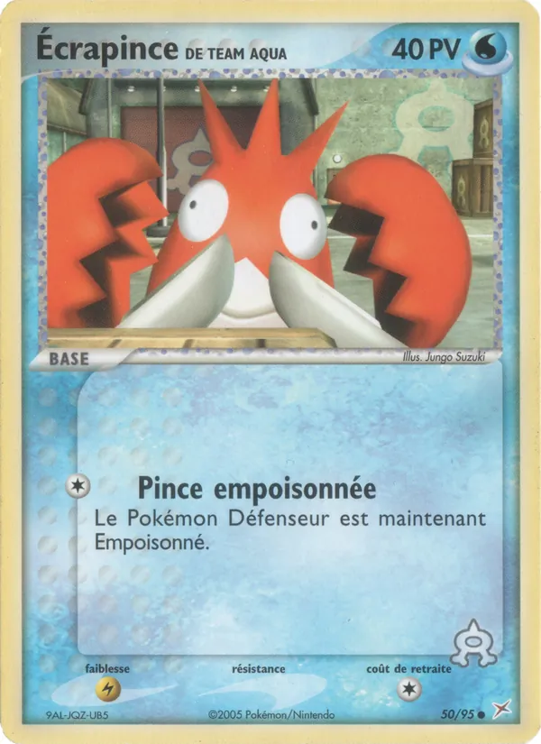 Écrapince de Team Aqua EX Team Magma vs Team Aqua 50/95