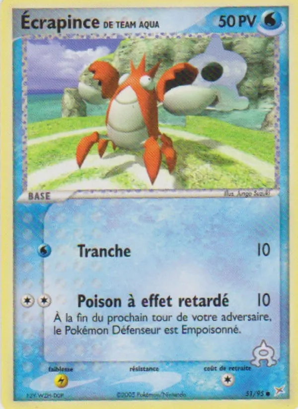 Écrapince de Team Aqua EX Team Magma vs Team Aqua 51/95