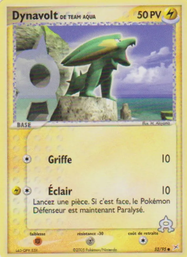 Dynavolt de Team Aqua EX Team Magma vs Team Aqua 52/95
