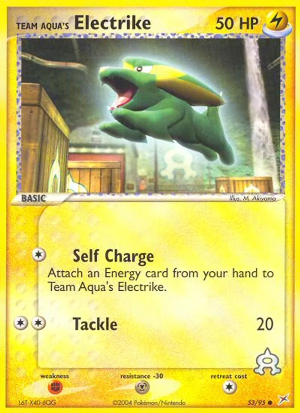 Team Aqua's Electrike Team Magma vs Team Aqua 53/95