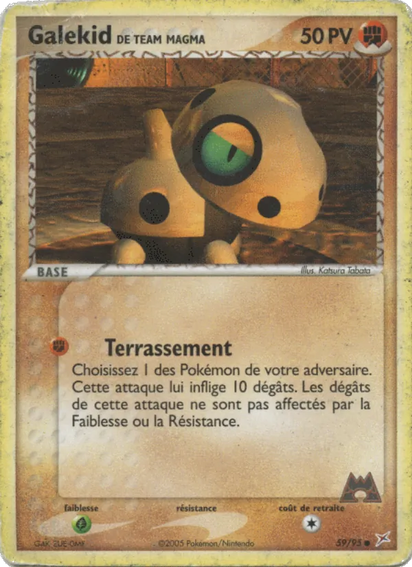 Galekid de Team Magma EX Team Magma vs Team Aqua 59/95