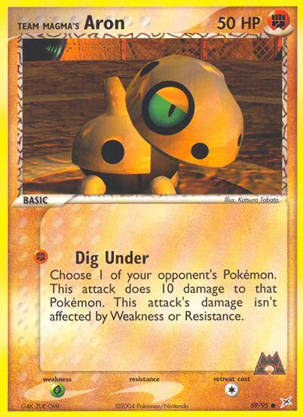 Team Magma's Aron EX Team Magma vs Team Idro 59/95