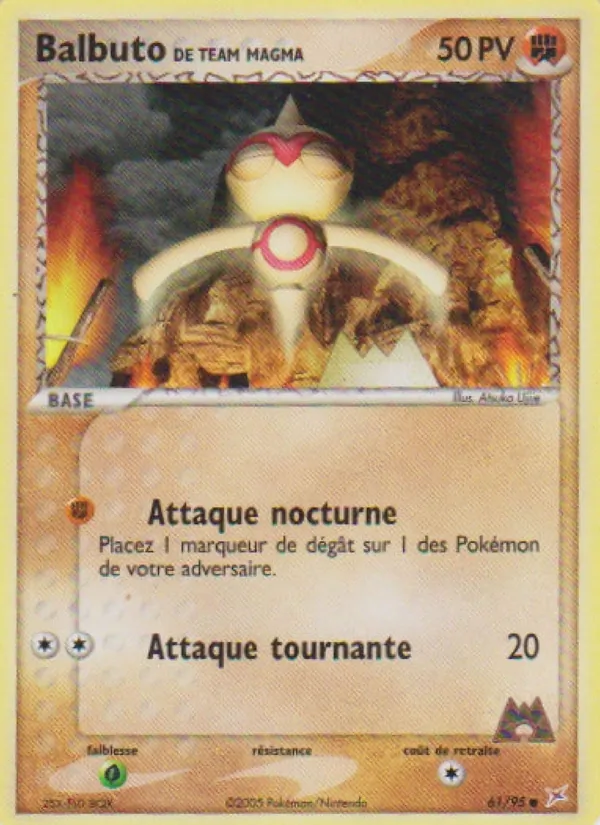 Balbuto de Team Magma EX Team Magma vs Team Aqua 61/95