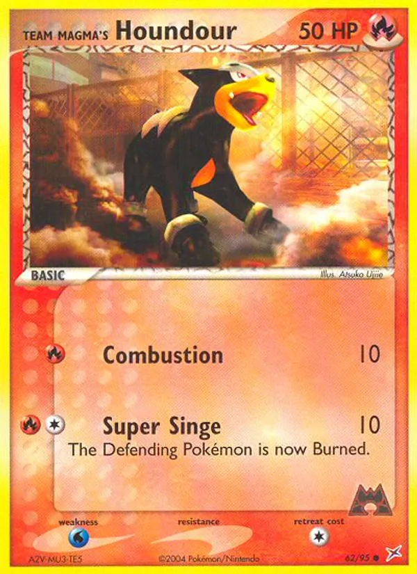 Team Magma's Houndour Team Magma vs Team Aqua 62/95