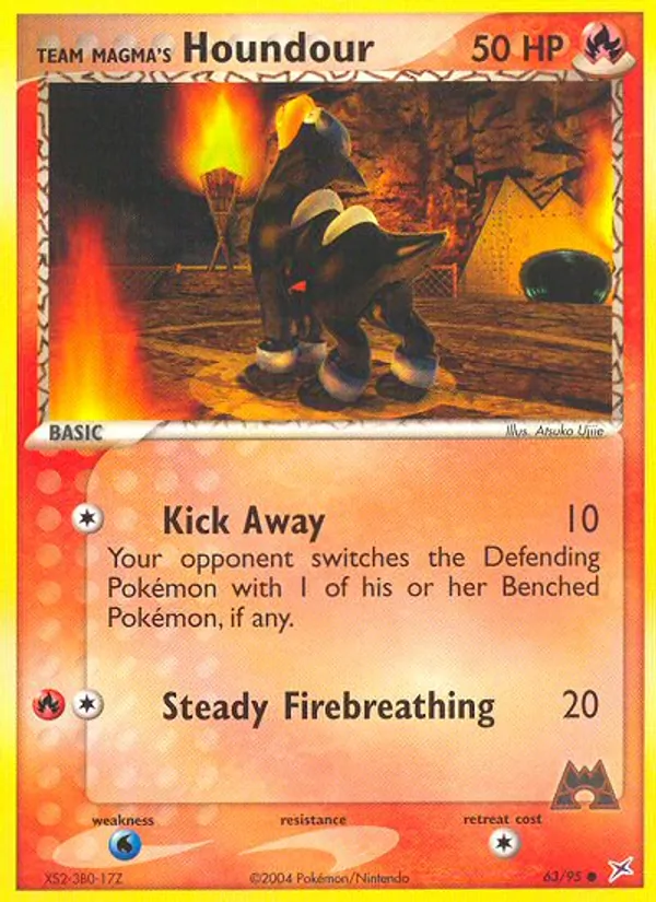 Team Magma's Houndour Team Magma vs Team Aqua 63/95