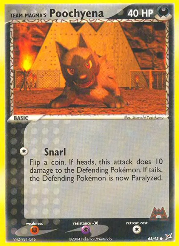 Team Magma's Poochyena EX Team Magma vs Team Idro 65/95
