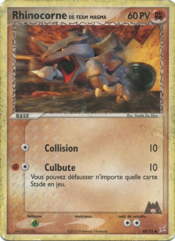 Rhinocorne de Team Magma EX Team Magma vs Team Aqua 68/95