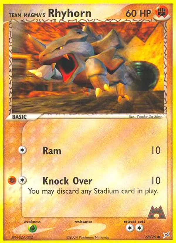 Team Magma's Rhyhorn EX Team Magma vs Team Idro 68/95