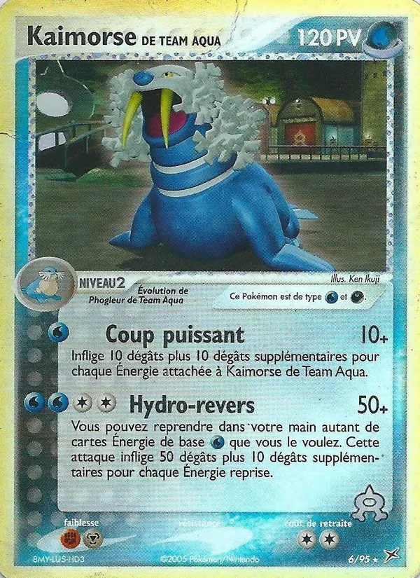 Kaimorse de Team Aqua EX Team Magma vs Team Aqua 6/95