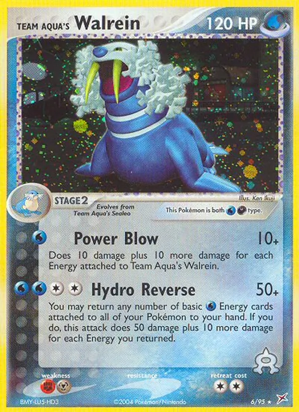 Team Aquas Walraisa EX Team Magma vs Team Aqua 6/95