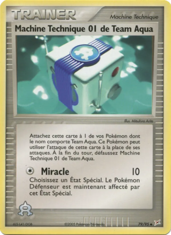 Machine Technique 01 de Team Aqua EX Team Magma vs Team Aqua 79/95