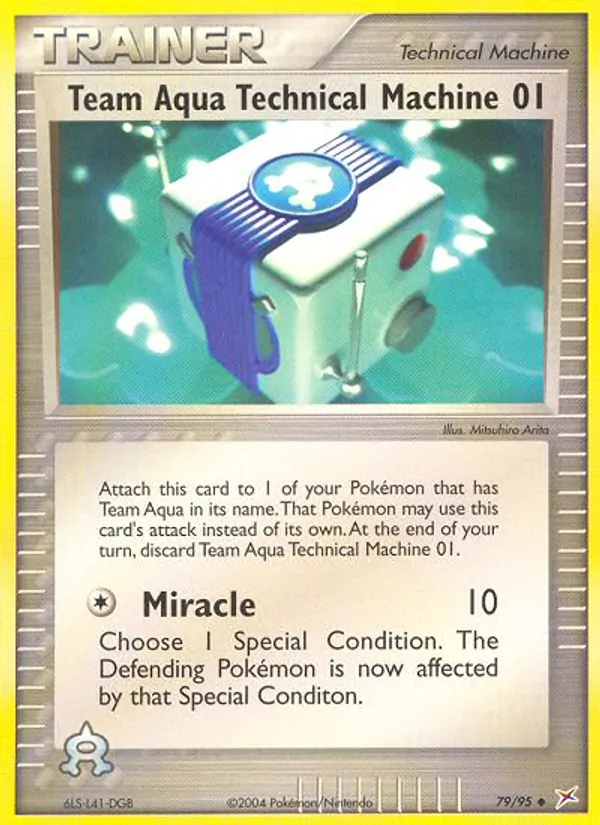 Team Aqua Technical Machine 01 EX Team Magma vs Team Idro 79/95