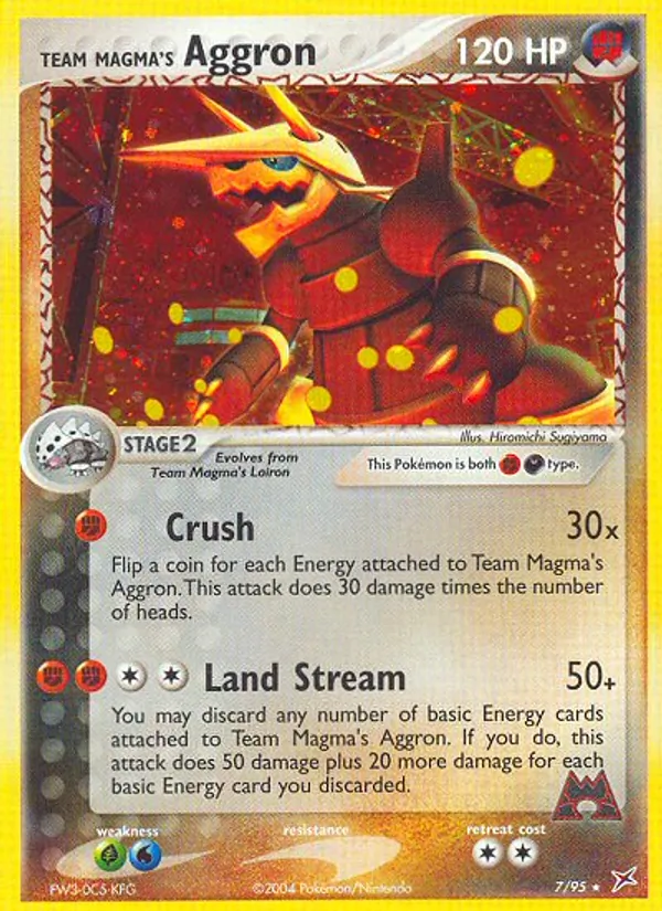 Team Magma's Aggron Team Magma vs Team Aqua 7/95