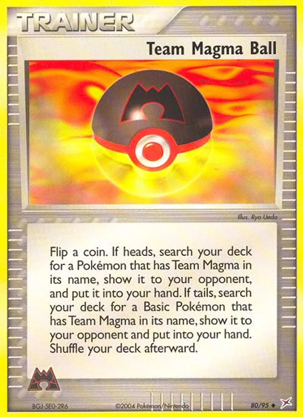Team Magma Ball EX Team Magma vs Team Idro 80/95