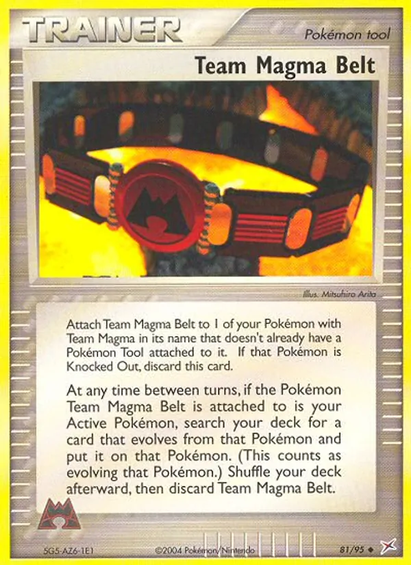 Team Magma Belt Team Magma vs Team Aqua 81/95