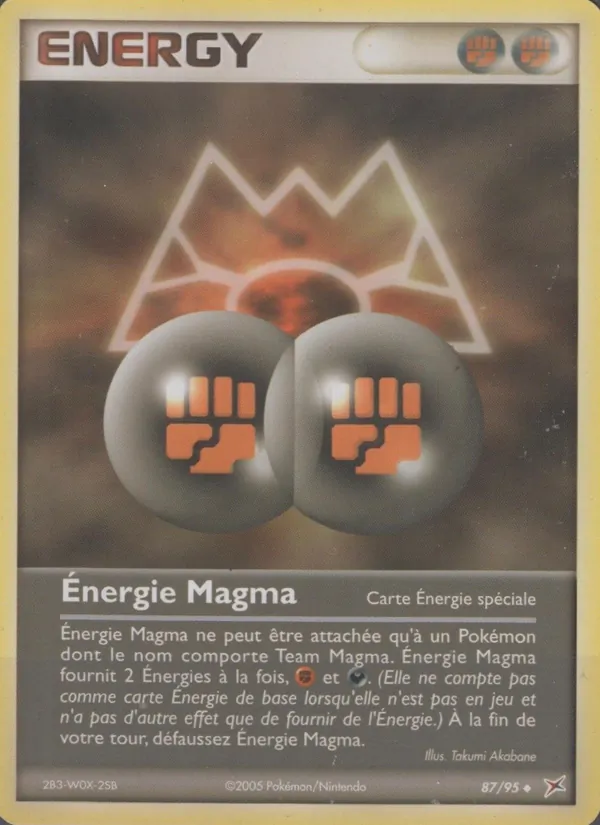 Énergie Magma EX Team Magma vs Team Aqua 87/95