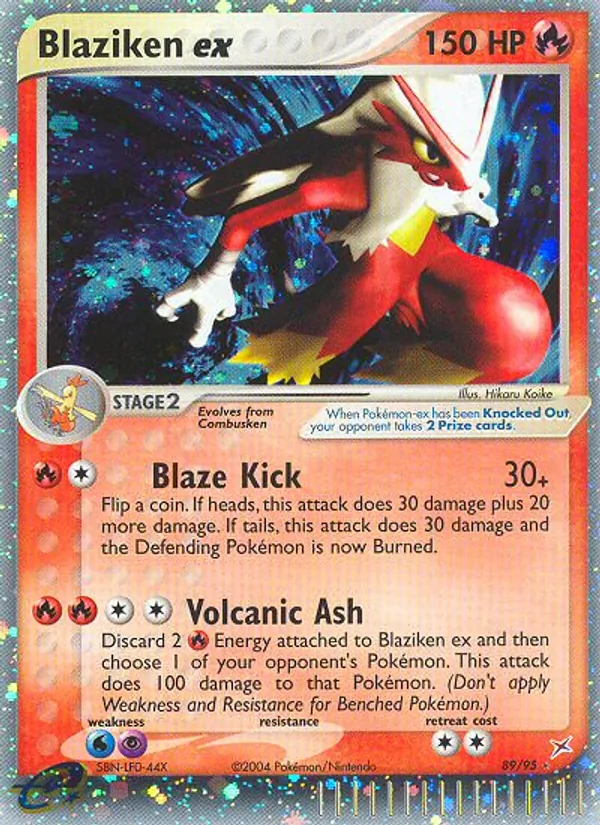Blaziken ex EX Team Magma vs Team Idro 89/95