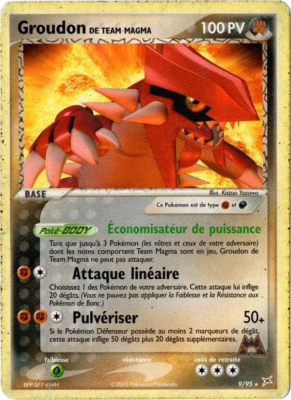 Groudon de Team Magma EX Team Magma vs Team Aqua 9/95
