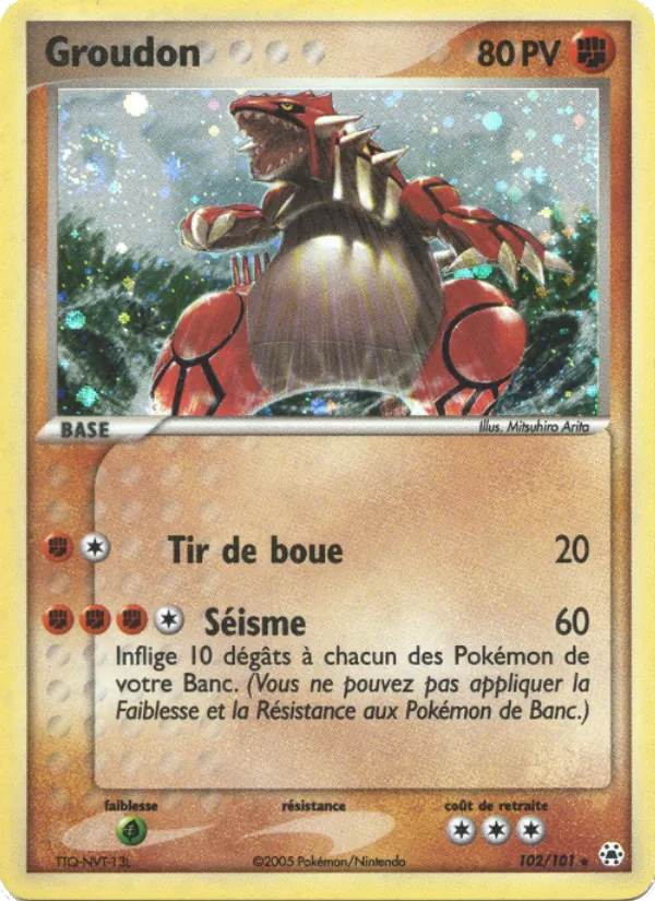 Groudon EX Légendes Oubliées 102/101