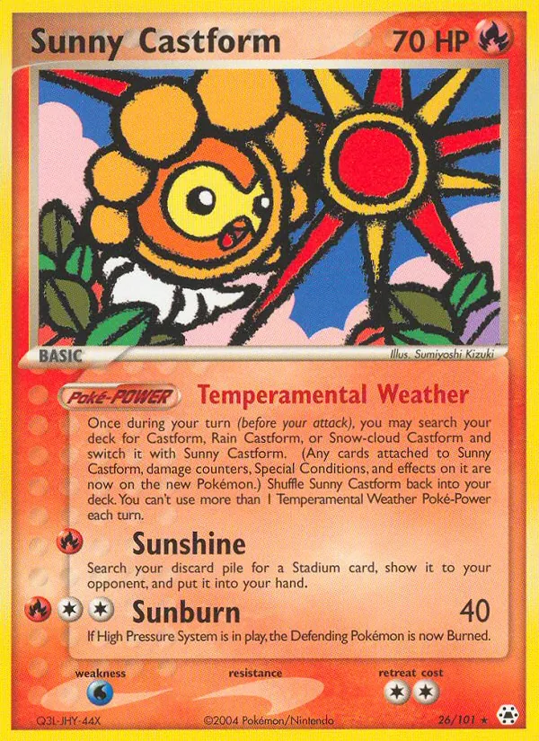 Sunny Castform Hidden Legends 26/101
