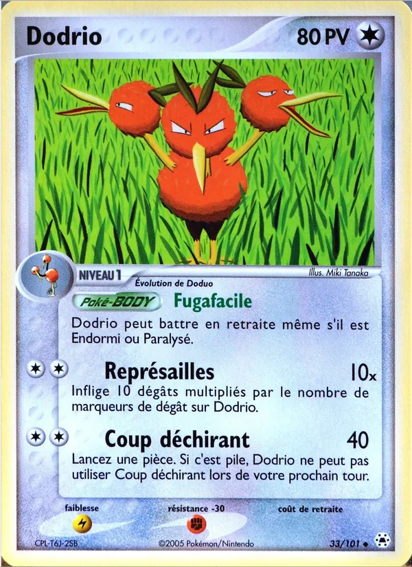 Dodrio EX Légendes Oubliées 33/101