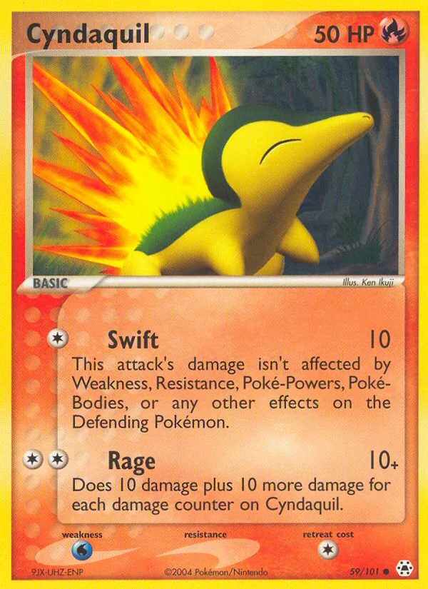 Cyndaquil EX Leggende Nascoste 59/101