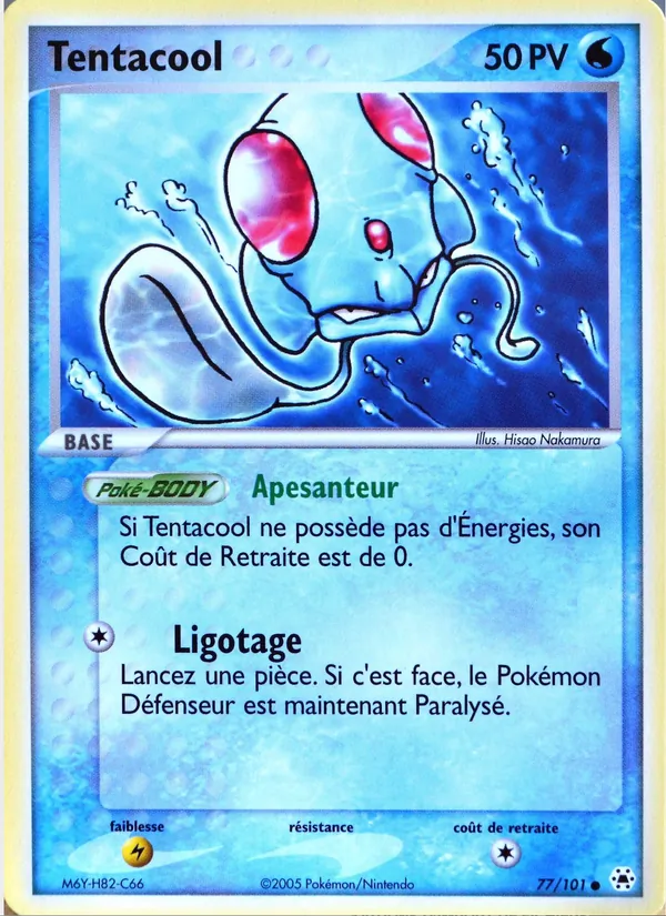 Tentacool EX Légendes Oubliées 77/101