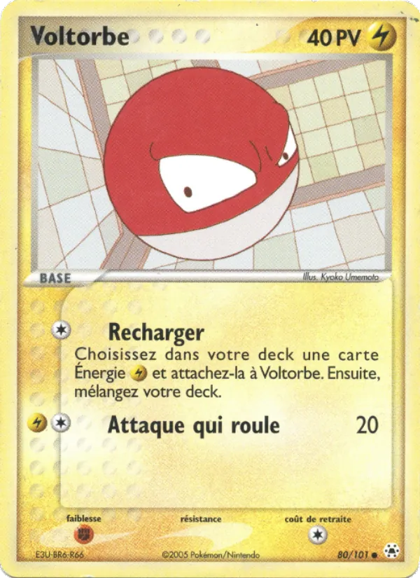 Voltorbe EX Légendes Oubliées 80/101