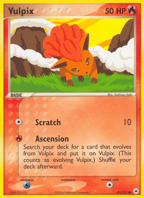 Vulpix Hidden Legends 81/101