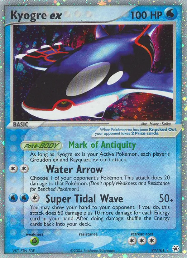Kyogre ex Hidden Legends 94/101