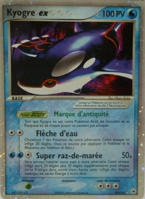Kyogre ex EX Légendes Oubliées 94/101
